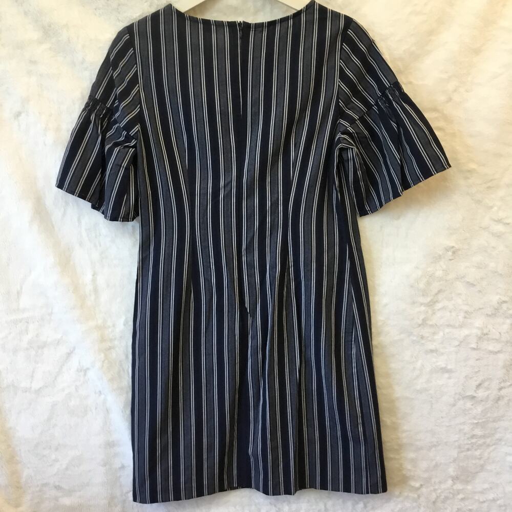 Banana Republic Stripe Smock Sleeve Shift Dress - Picture 3 of 16
